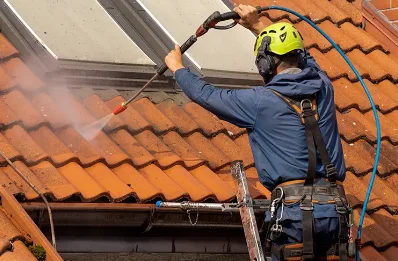Démoussage et hydrofuge de toiture à Guignen